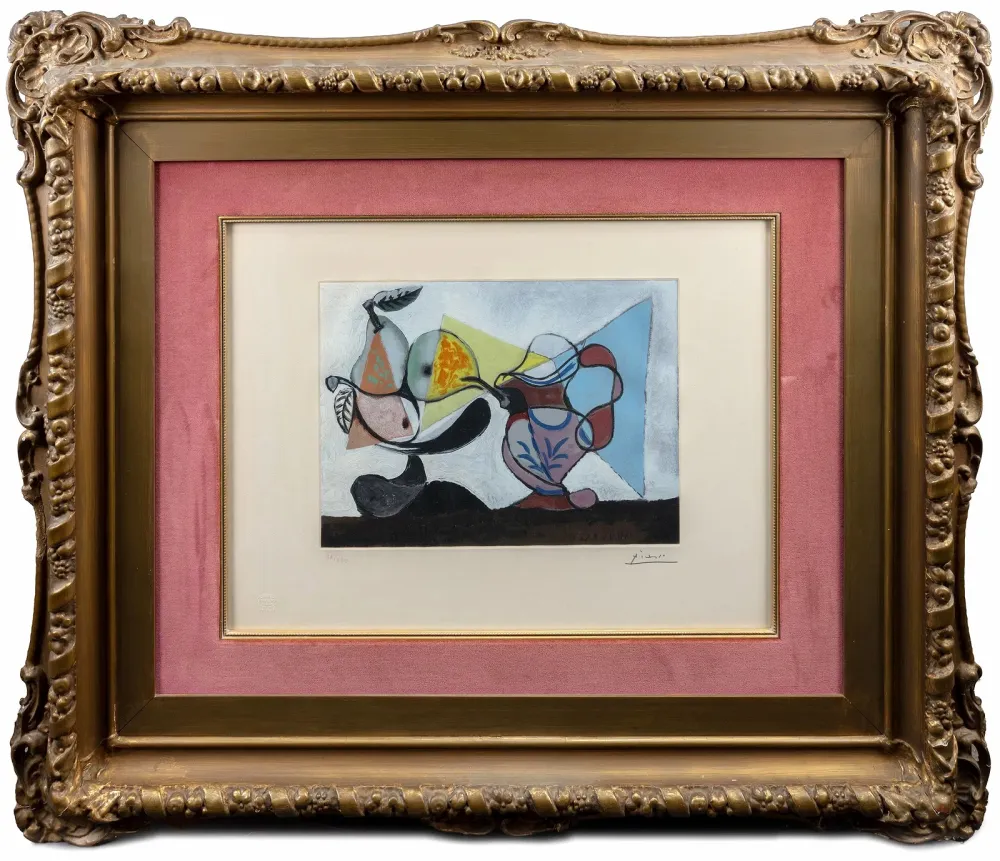 Acquaforte E Acquatinta Picasso - Nature morte aux poires et au pichet