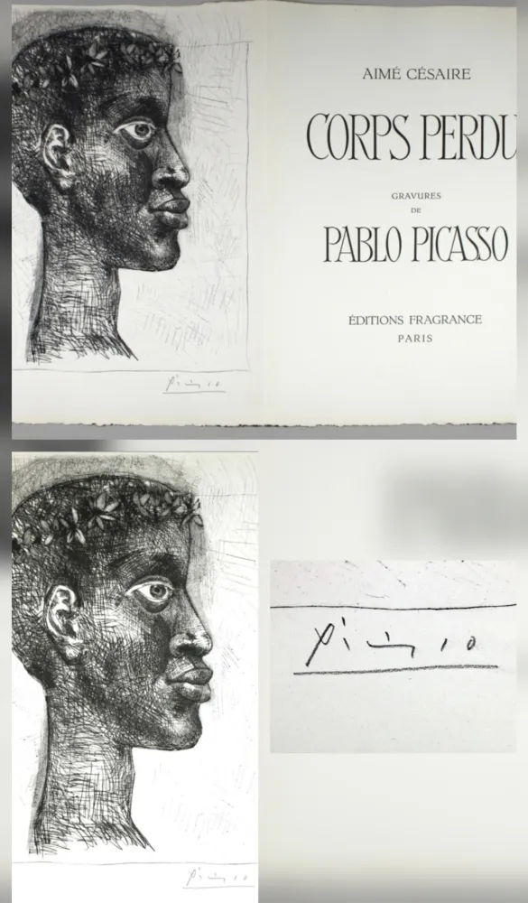 Incisione Picasso - Negre Negre Negre/ Corps Perdu 