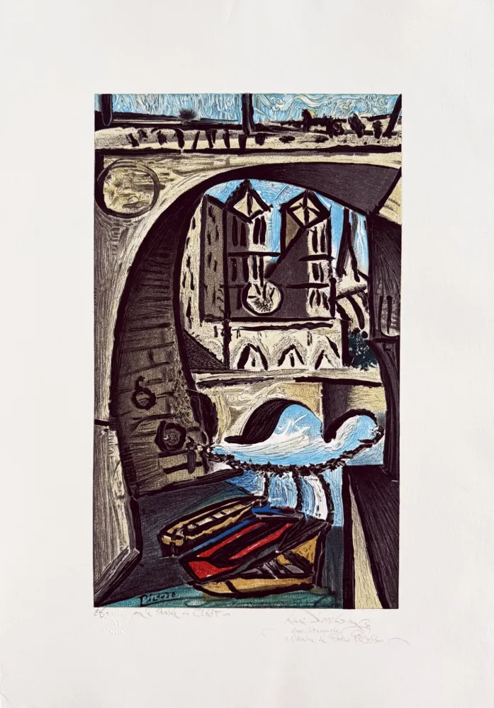 Litografia Picasso - Notre Dame