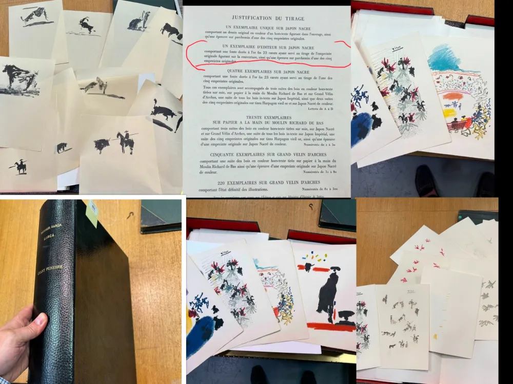 Libro Illustrato Picasso - One of One /Unique- Chant Funèbre pour Ignacio Sánchez Mejías 