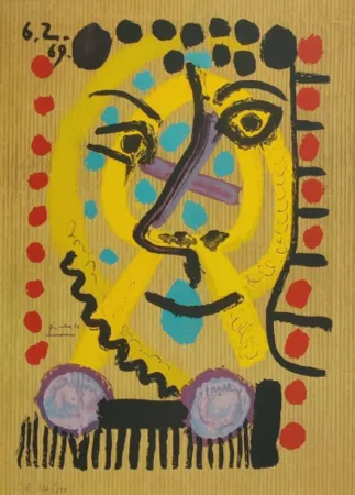 Litografia Picasso - One plate, from Les Portraits Imaginaires