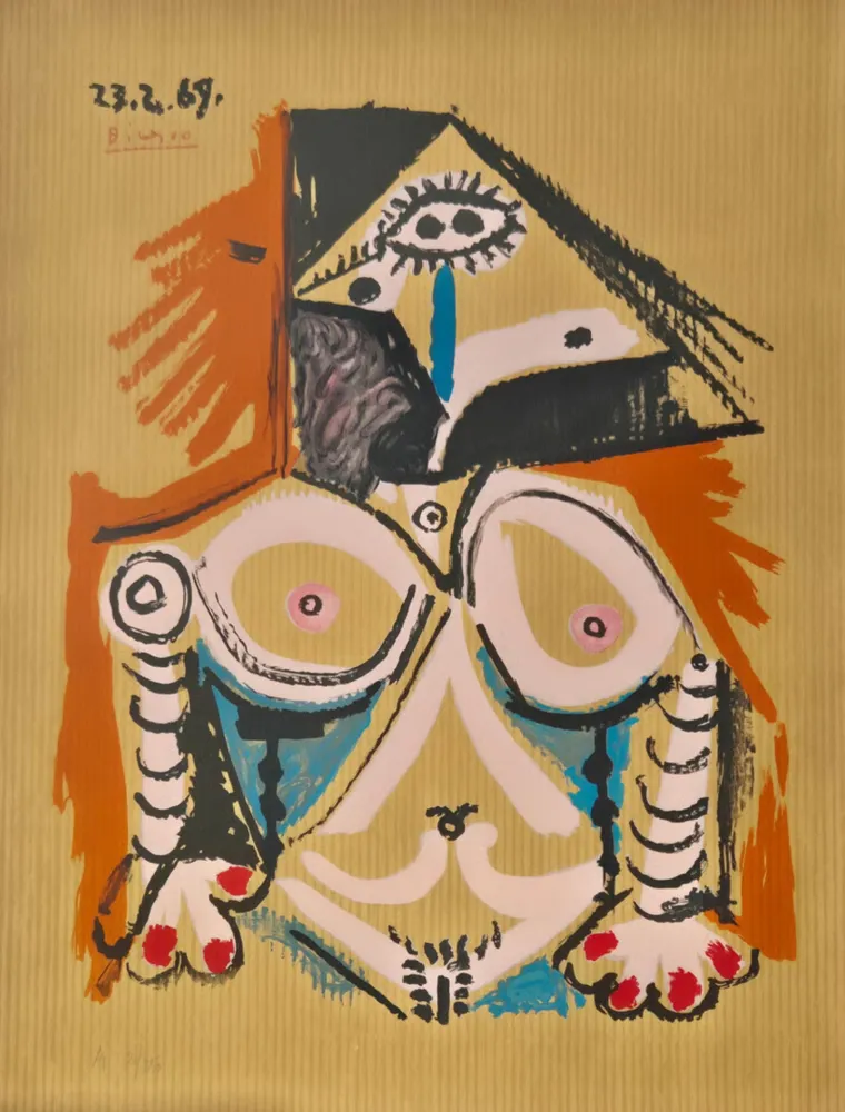 Litografia Picasso - One plate, from Les Portraits Imaginaires (3)