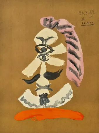Litografia Picasso - One plate, from Les Portraits Imaginaires (4)