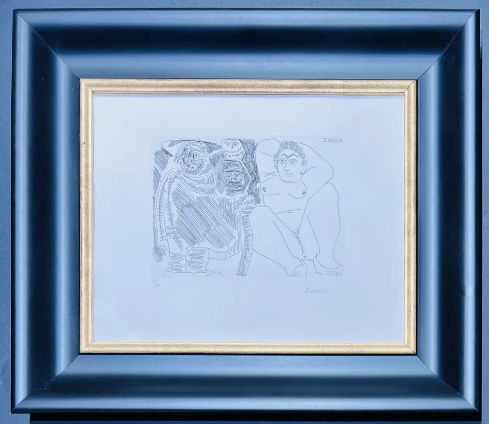 Incisione Picasso - Pablo Picasso ( 1881 – 1973 ) – hand-signed etching on wove paper - 1968