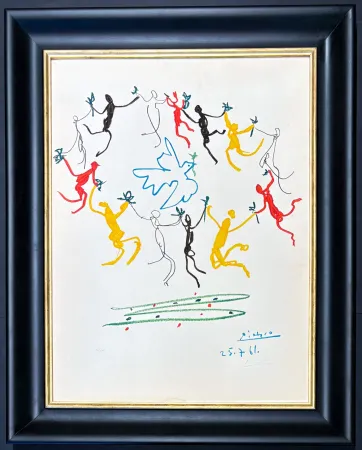 Litografia Picasso - Pablo Picasso (1881 - 1973) - La ronde de la jeunesse - Color lithograph on Arches paper - 1961