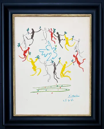 Litografia Picasso - Pablo Picasso (1881 - 1973) - La ronde de la jeunesse - Color lithograph on Arches paper - 1961
