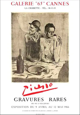 Litografia Picasso - Pablo Picasso, Gravures, Cannes, 1965, Lithograph