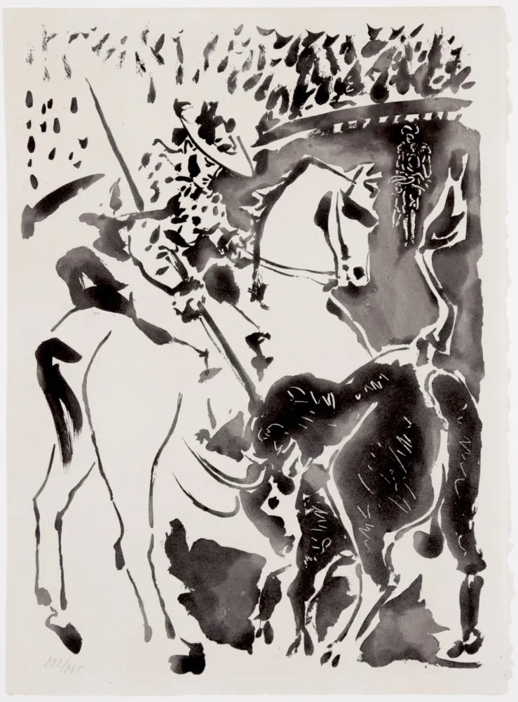Acquatinta Picasso - Picador et Taureau