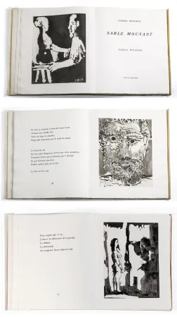 Libro Illustrato Picasso - Pierre Reverdy. SABLE MOUVANT. 10 aquatintes originales (1966)