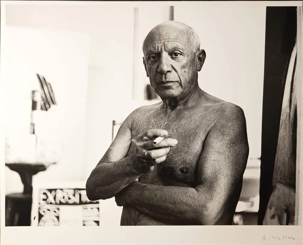 Fotografie Picasso - ' Portrait à la cigarette '  par André Villers