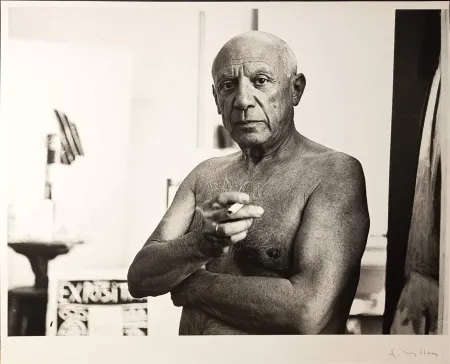 Fotografie Picasso - ' Portrait à la cigarette '  par André Villers