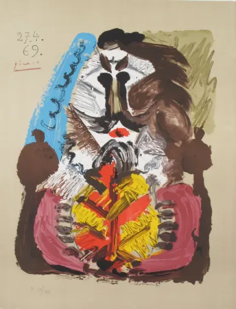Litografia Picasso - Portrait Imaginaires 27.4.69