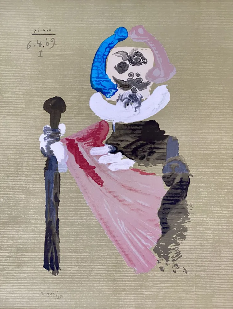Litografia Picasso - Portrait Imaginaires 6.4.69 I