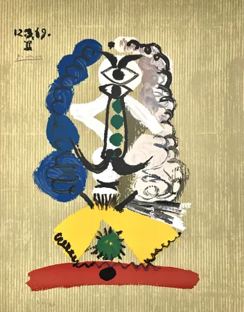 Litografia Picasso - Portraits Imaginaires 12.3.69 II