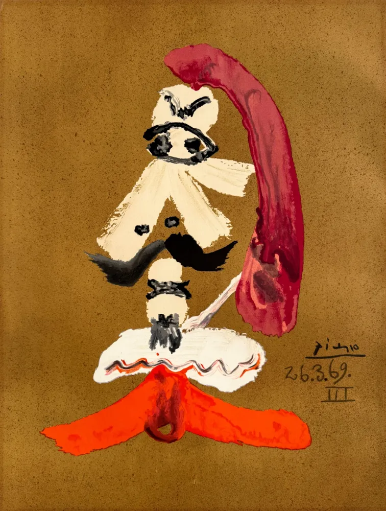 Litografia Picasso - Portraits Imaginaires 26.3.69 III