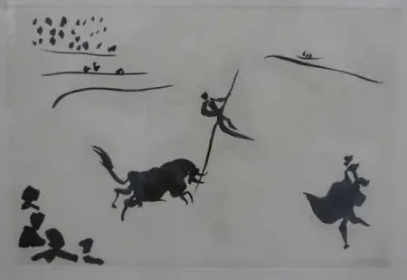 Acquatinta Picasso - Salto a la Garrocha