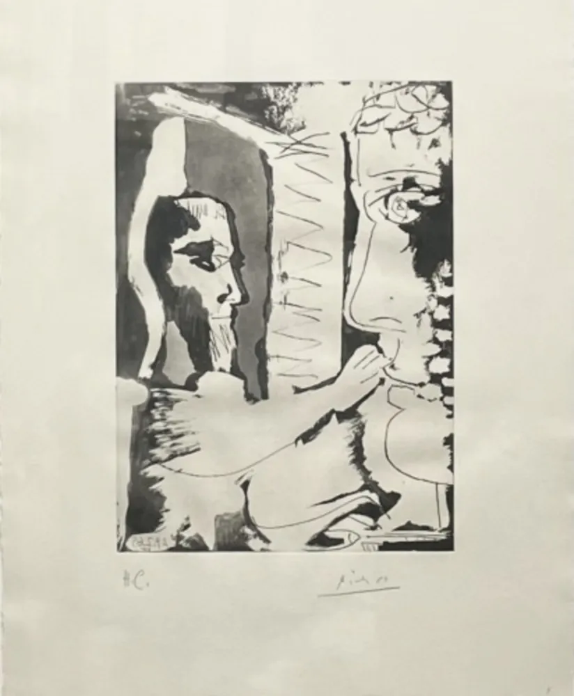 Acquatinta Picasso - Sculpteur et Sculpture