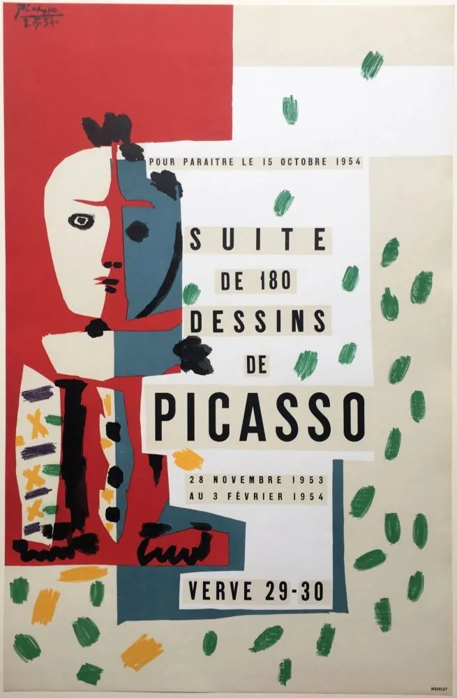 Manifesti Picasso - SUITE DE 180 DESSINS. VALLAURIS VERVE 29-30. 1953-1954
