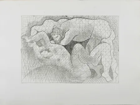 Acquaforte Picasso - Suite Vollard : Le Viol, 1931