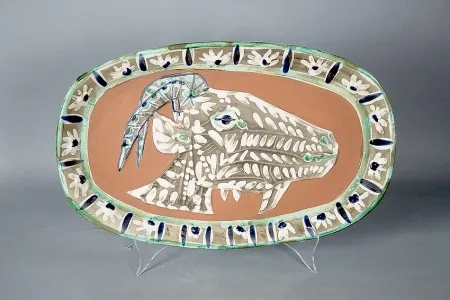 Ceramica Picasso -  	Tete de chevre de profil (Goat's Head in Profile), 1952