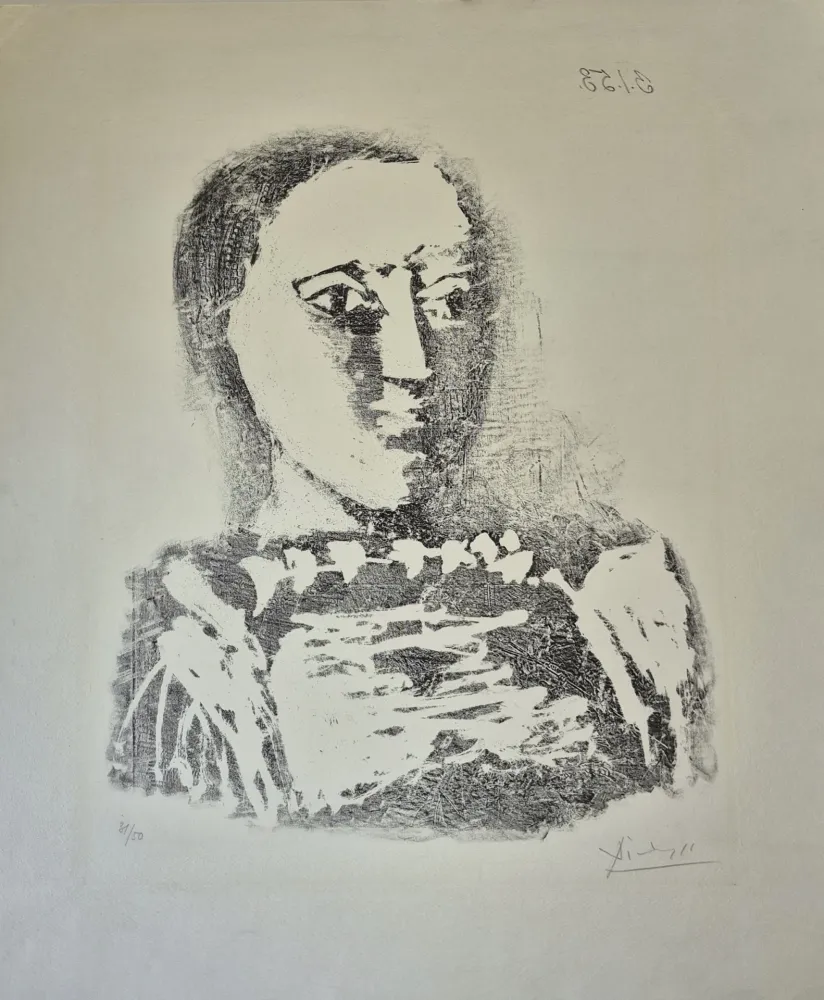 Litografia Picasso - The Embroidered Sweater