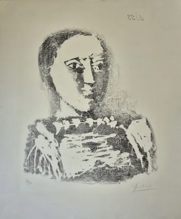 Litografia Picasso - The Embroidered Sweater