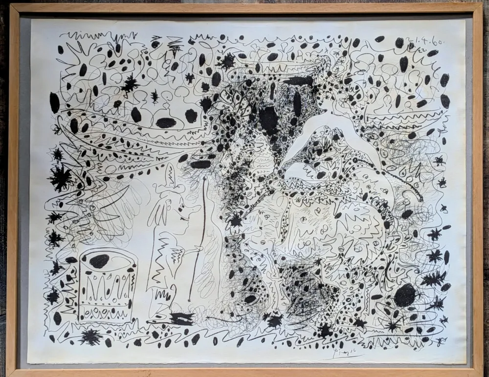 Litografia Picasso - The Horsewoman / L’Ecuyère - Rare Original Lithograph on wove paper, 1960
