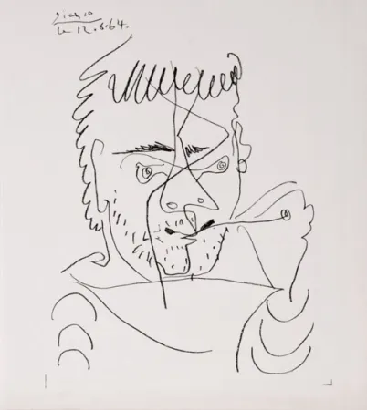 Litografia Picasso - The Smoker, Daniel Henri Kahnweiler
