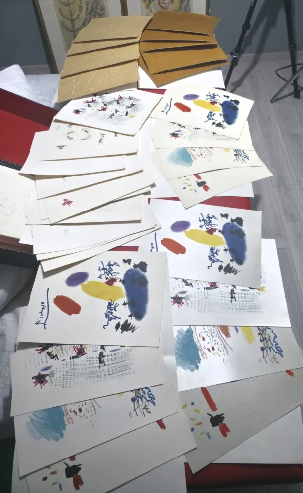 Libro Illustrato Picasso - Unique copy of Chant funèbre pour Ignacio sánchez mejías 