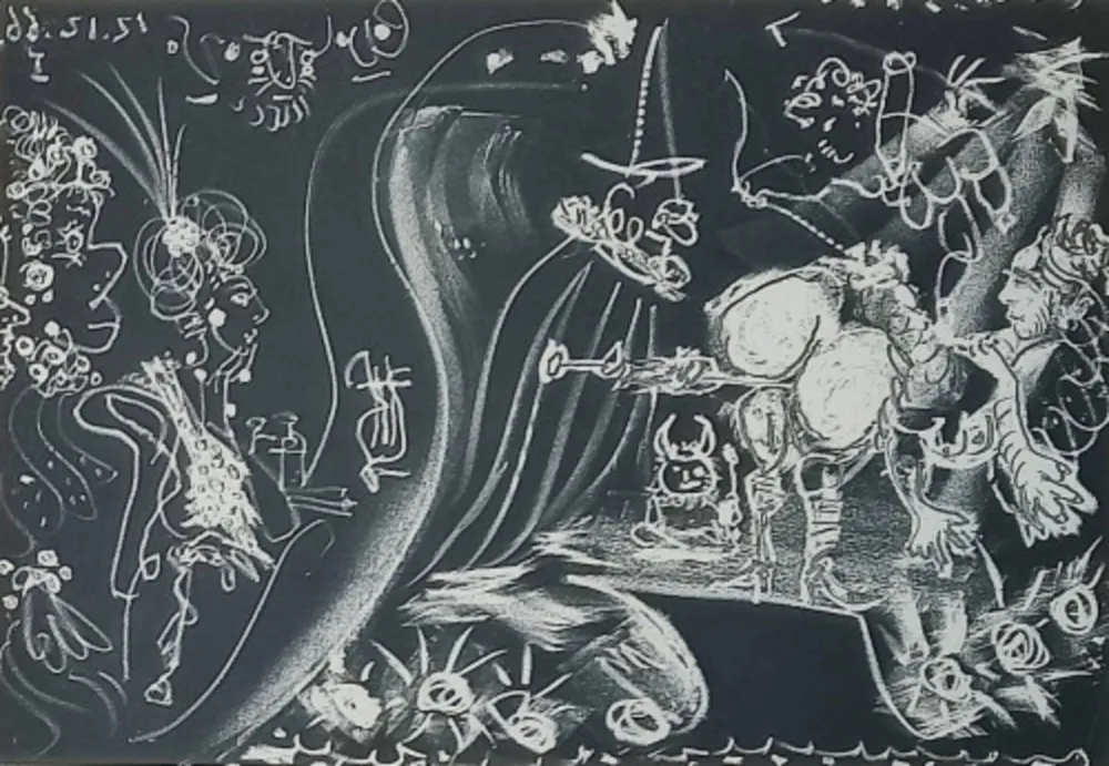 Acquaforte E Acquatinta Picasso - Untitled from Le Cocu Magnifique