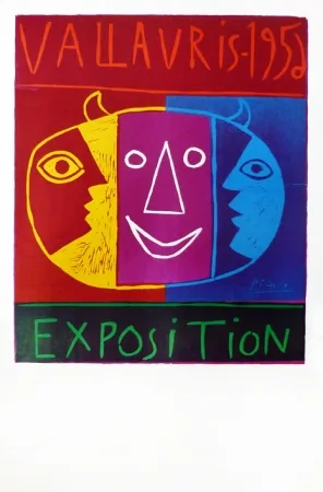 Linoincisione Picasso - Vallauris 1956