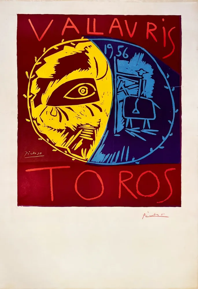 Linoincisione Picasso - Vallauris 56