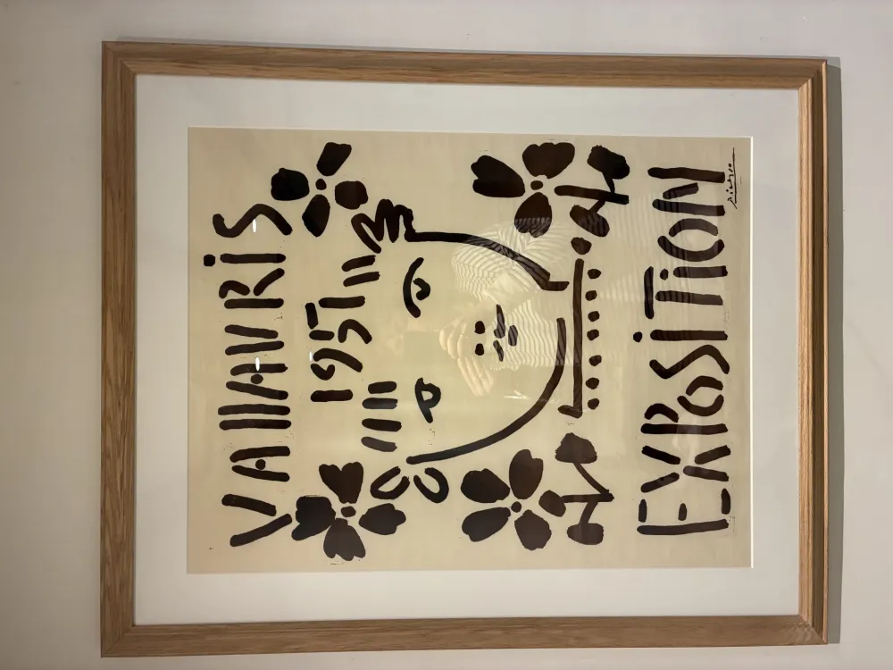 Linoincisione Picasso - Vallauris Exposition, 1951