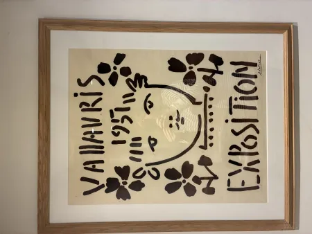 Linoincisione Picasso - Vallauris Exposition, 1951