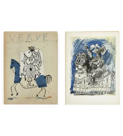 Libro Illustrato Picasso - VERVE. Vol. VII, n° 25-26. 