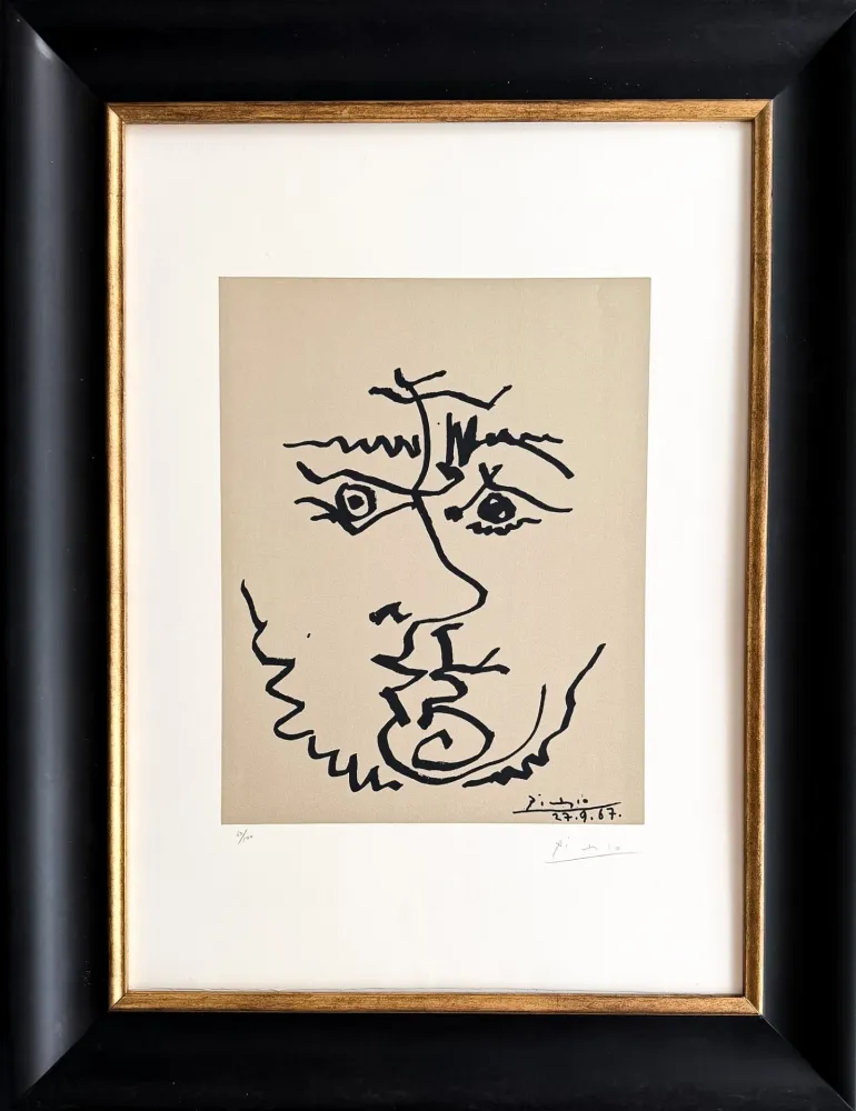 Litografia Picasso - Visage