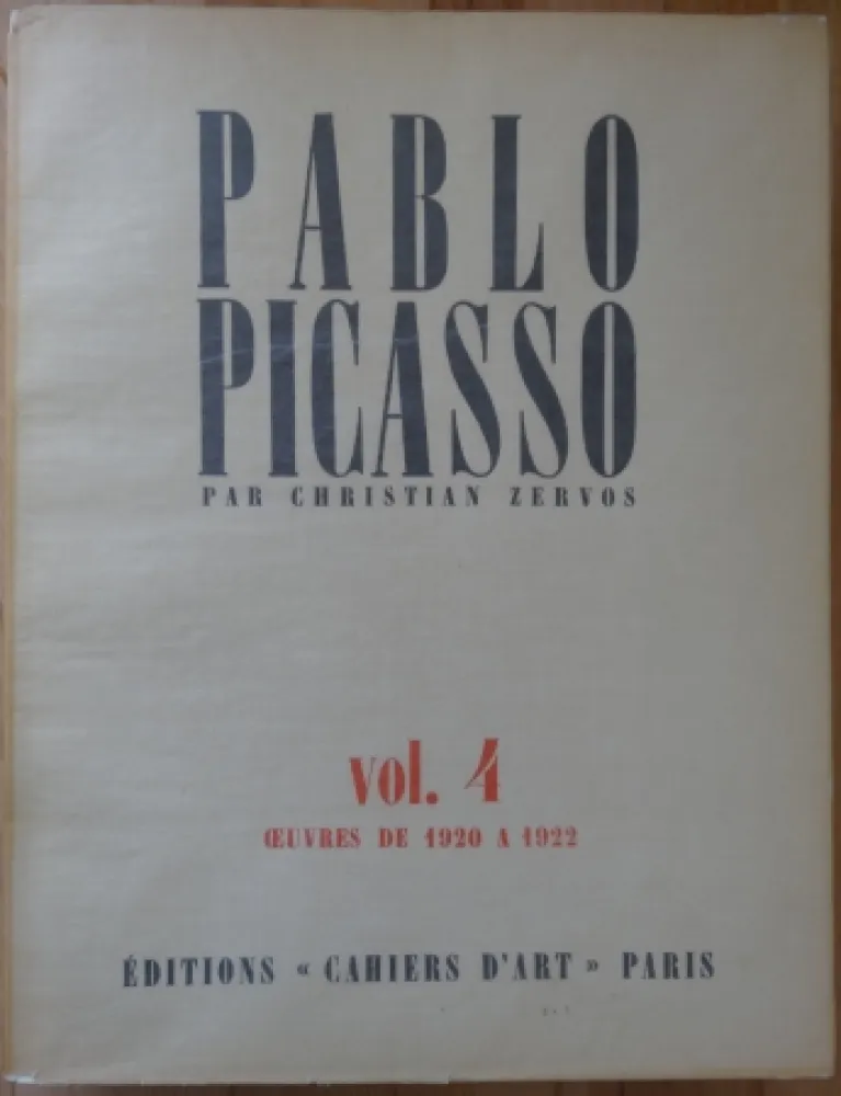 Libro Illustrato Picasso - Zervos Vol 4 (1920-1922)