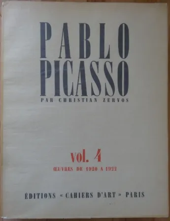 Libro Illustrato Picasso - Zervos Vol 4 (1920-1922)