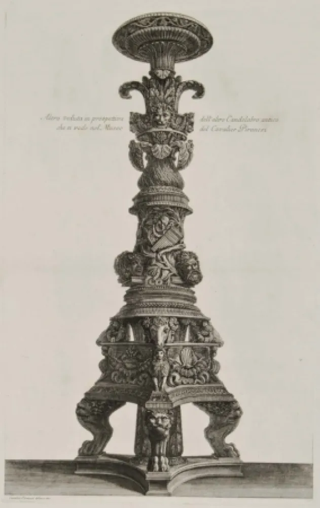 Incisione Piranesi - Perspectiva de candelabro