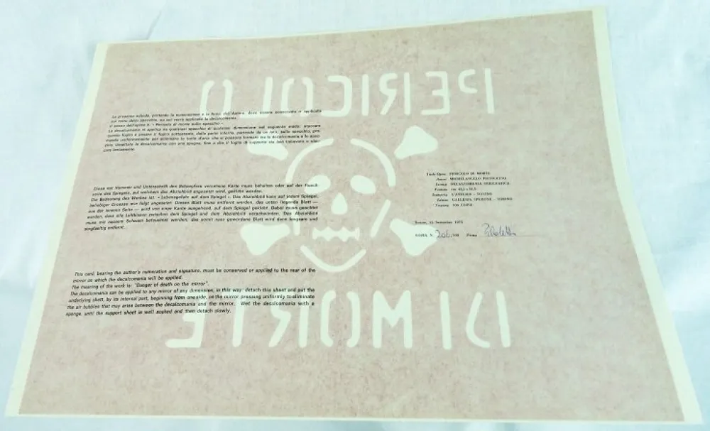 Multiplo Pistoletto - Kölner Kunstmarkt 1971