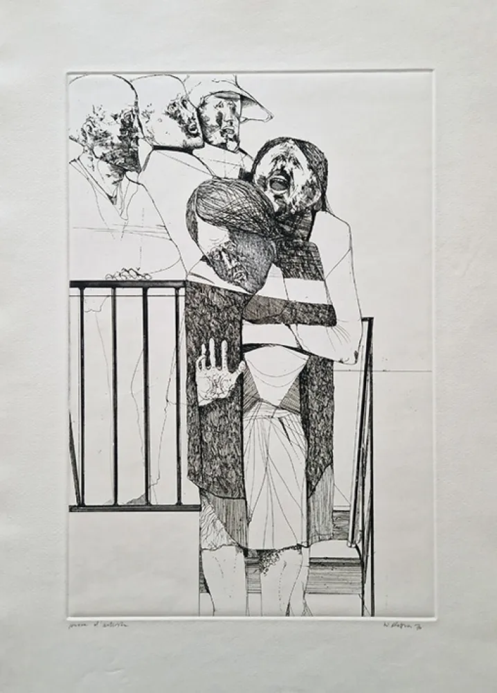 Acquaforte Plattner - L'urlo