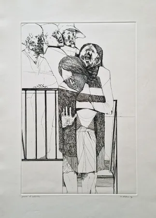 Acquaforte Plattner - L'urlo