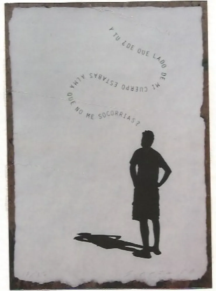 Incisione Plensa - Pensando en Valente