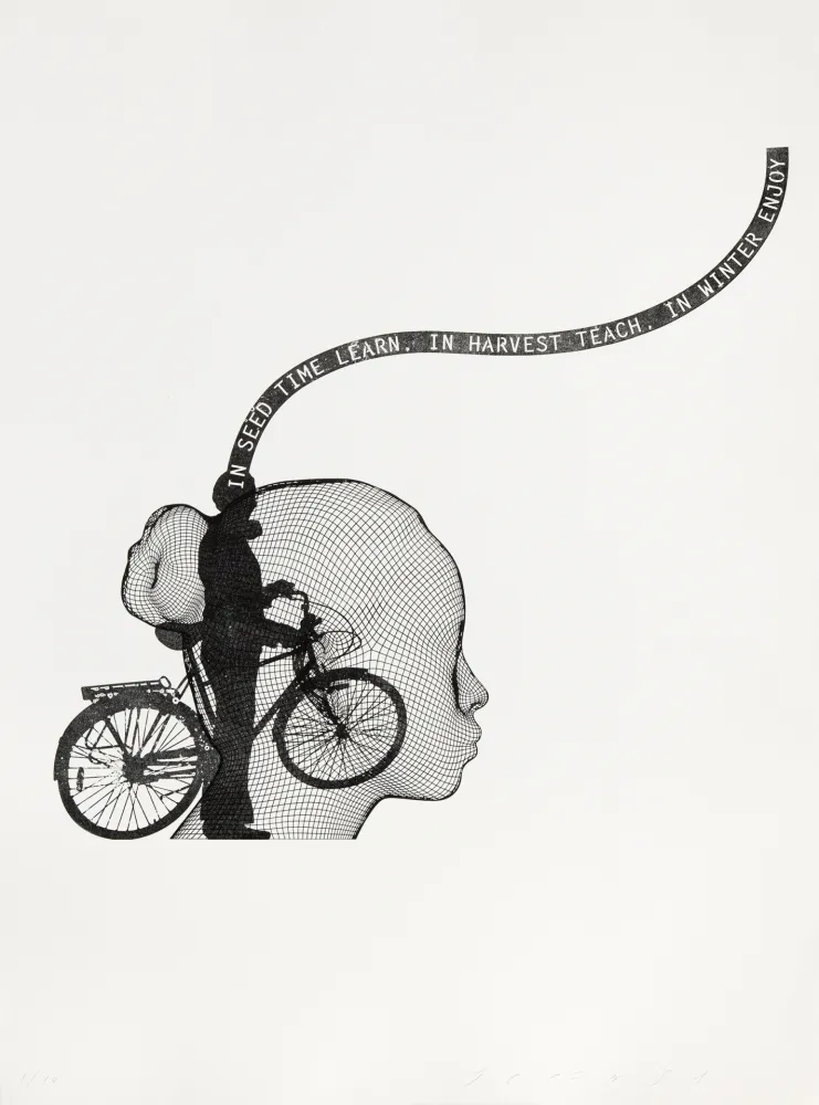 Incisione Plensa - Suite du temps VII