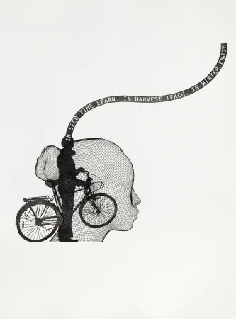 Incisione Plensa - Suite du temps VII