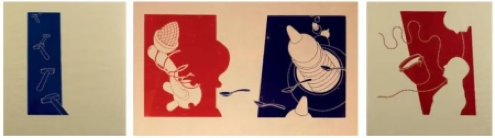 Serigrafia Plensa - Tríptico