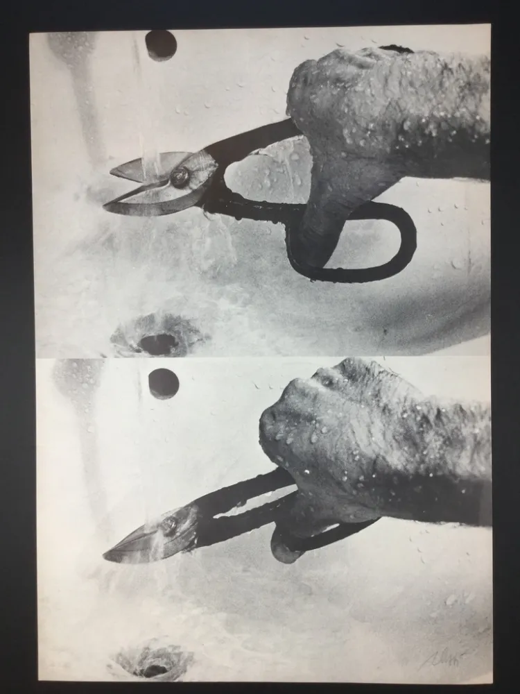 Litografia Plessi - Naufragio 