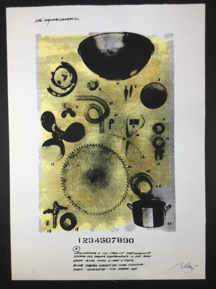 Litografia Plessi - Untitled 