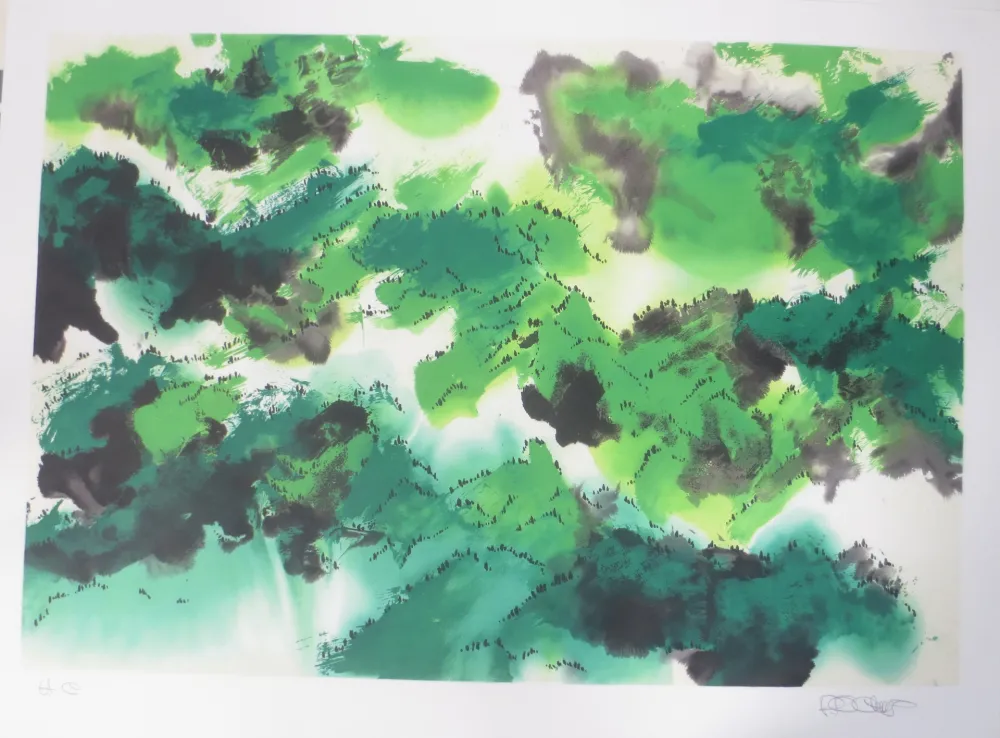 Litografia Po Chung - Evergreen moutain