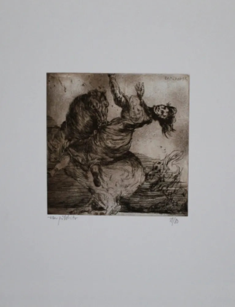 Acquaforte E Acquatinta Pöhlitz - Wilder Ritt